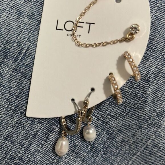 NIP- LOFT. Earring & huggie set - Picture 3 of 4